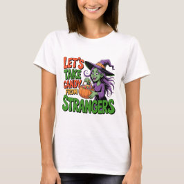 Camiseta Funny Halloween Witch Candy Trick or Treat Tee