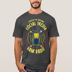 Camiseta Funny Ham Radio Cote Amateur Operador Premium