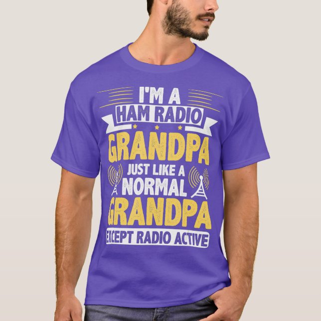 Camiseta Funny Ham Radio Operator Grandpa Gift (Frente)