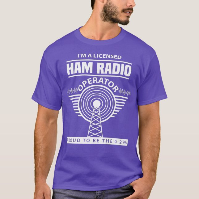 Camiseta Funny Ham Radio Operator Radio Amateur Morse (Frente)