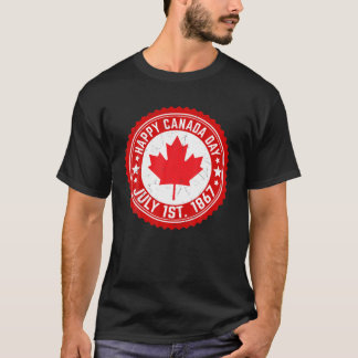 Camiseta Funny Happy Canada Day Julho 1867 Maple Leaf Canad