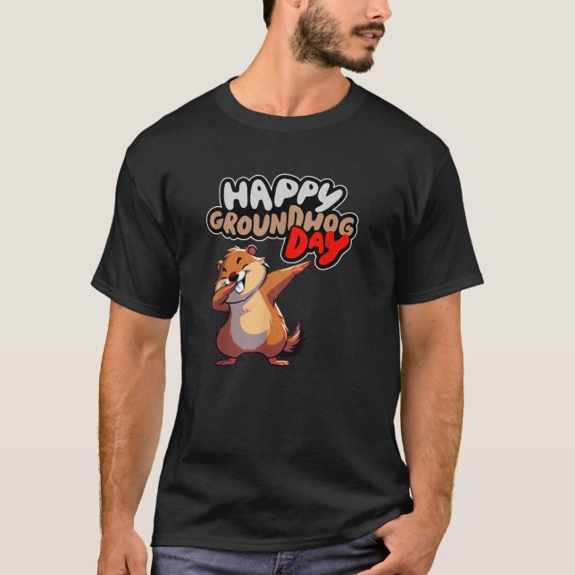 Camiseta Funny Happy Groundhog Day February 2nd Phil s Holi (Frente)