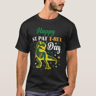 Camiseta Funny Happy St. Pat Trex Day, Saint Patrick Design
