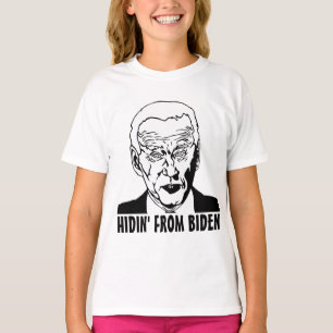 CAMISETA FUNNY HIDIN' DE GAROTAS DE BIDEN KIDS