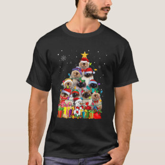 Camiseta Funny Himalayan Christmas Tree Cute Pet Cat Lover