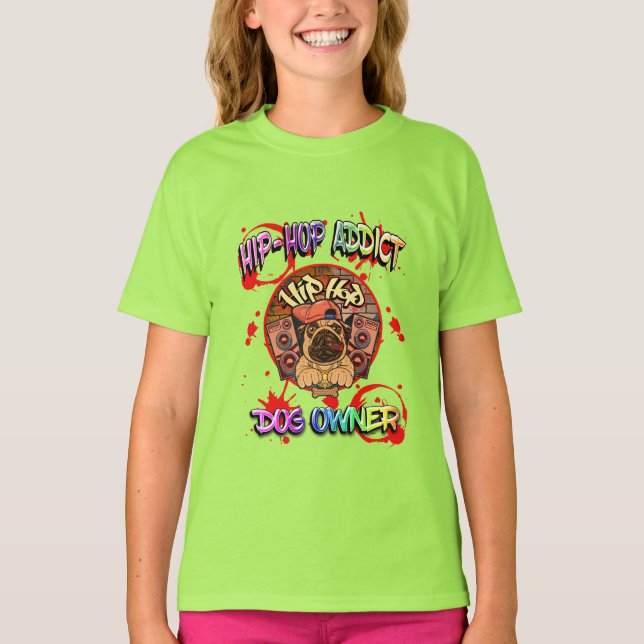 CAMISETA FUNNY HIP-HOP DOG (Frente)