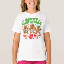 Camiseta Funny Holiday Cat Cookie Tee"