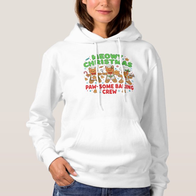 Camiseta Funny Holiday Cat Sweatshirt" (Frente)