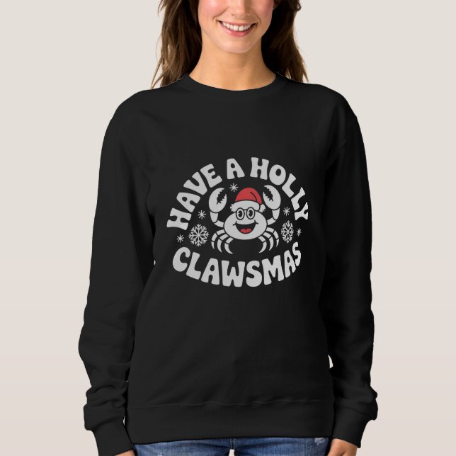 Camiseta Funny Holiday Crab Illustration for Christmas Gift (Frente)