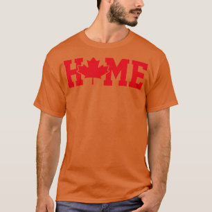 Camiseta Funny Home Canada Day Mapeando Folha Raízes Canadi