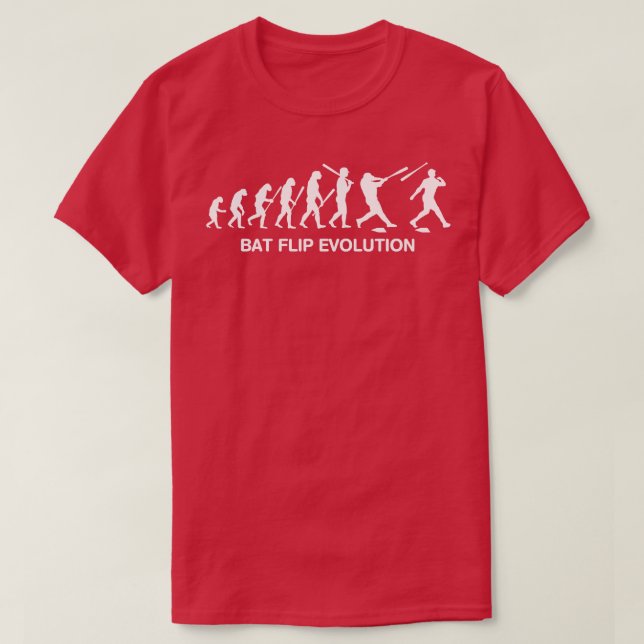 Camiseta Funny Home Run Bat Sacudir Dinger Evolution (Frente do Design)