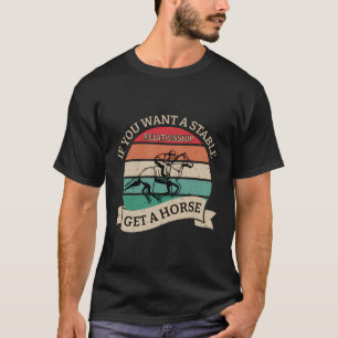 Camiseta Funny Horse Owner Lover Jockey