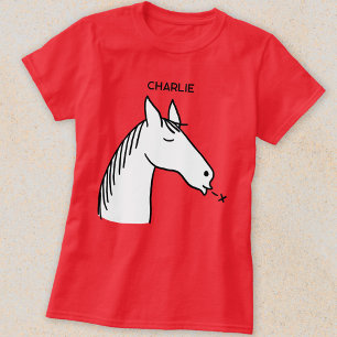 Camiseta Funny Horse Personalizado