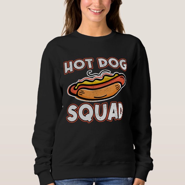 Camiseta Funny Hotdog Squad Hotdog Friends Hotdog Sandwich (Frente)