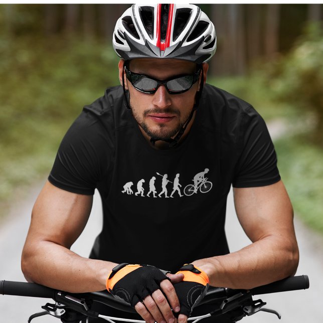 Camiseta Funny Human Cycling Evolution Athlete Bike Cyclist (Criador carregado)