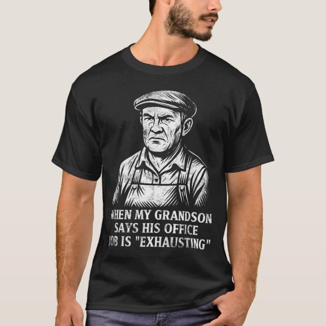 Camiseta Funny Humor Grandpa Gift Father's Day Grandfather  (Frente)
