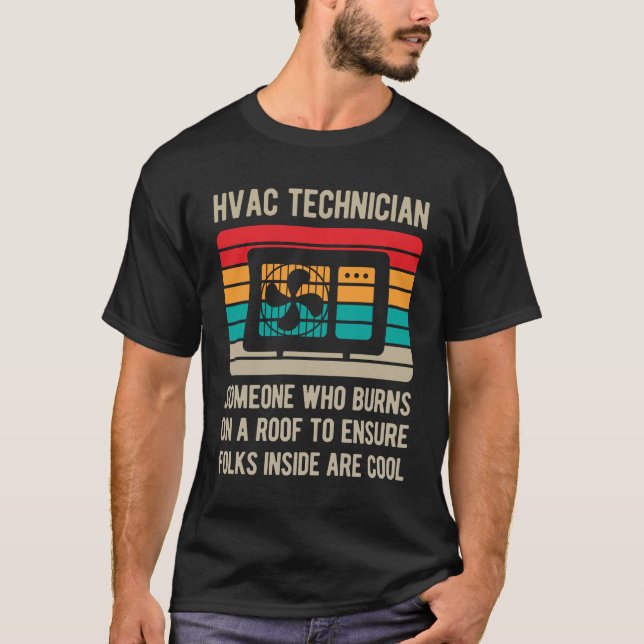 Camiseta Funny Hvac Technician (Frente)
