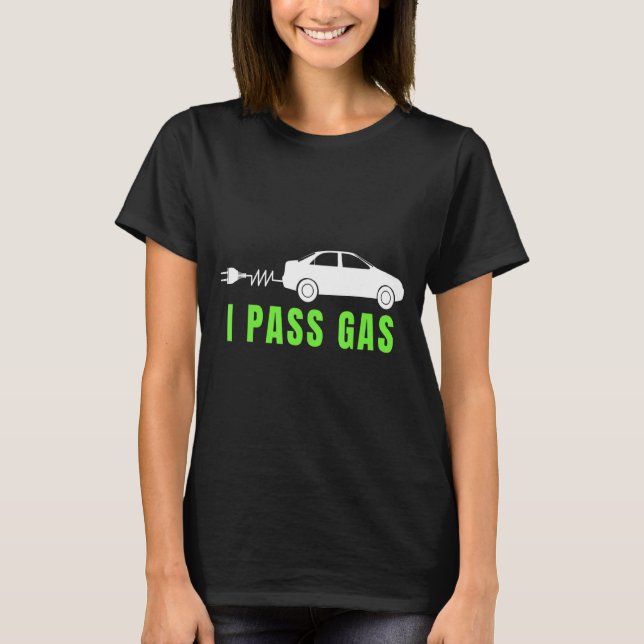 Camiseta Funny I P Gas Electric Car I Love Evs Electri  (Frente)