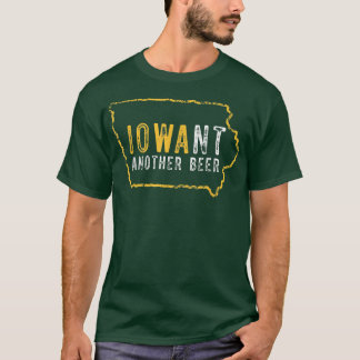 Camiseta Funny Iowa Quer Outra Cerveja