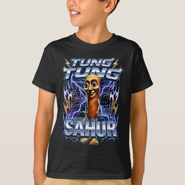 Camiseta Funny Italian Brainrot Tung Tung Tung Sahur  (Frente)