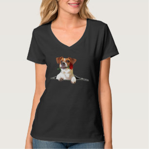 Camiseta Funny Jack Russell Terrier Rosa Zipper Dog Pocket