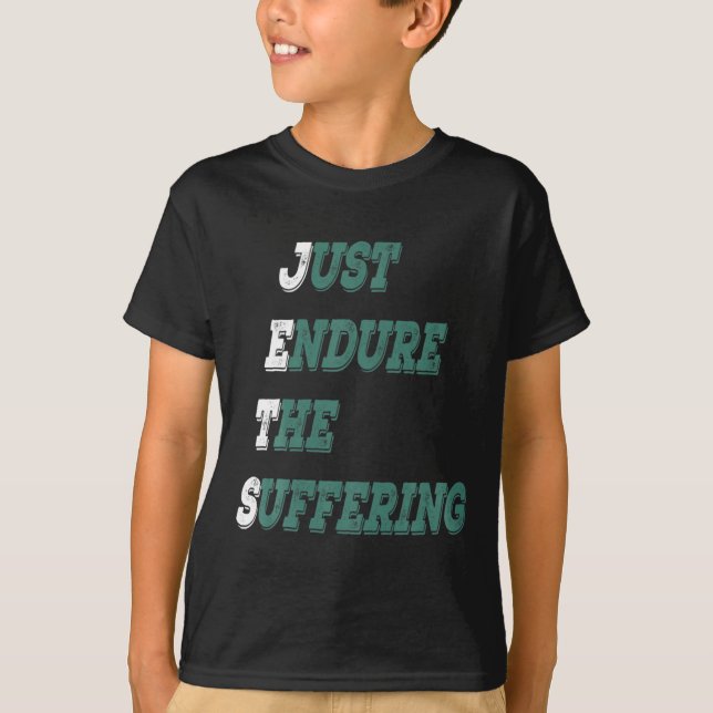 Camiseta Funny Jets Just Endure The Suffering New York Foot (Frente)