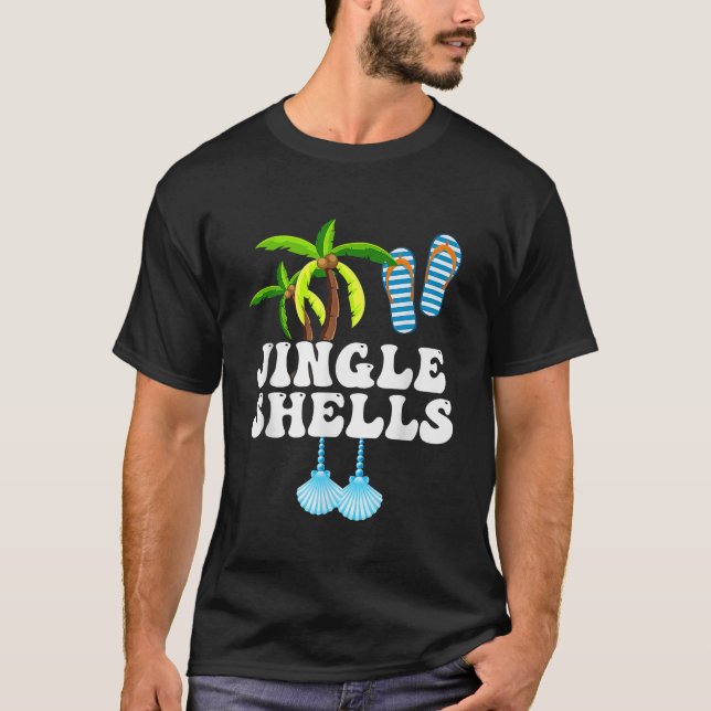 Camiseta Funny Jingle Concha Natal Em Julho De Vacati (Frente)