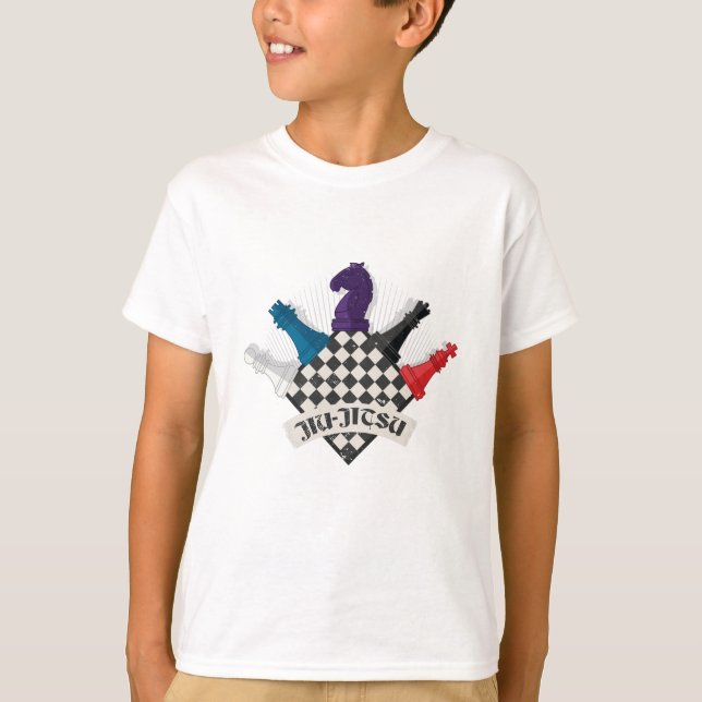 Camiseta Funny Jiu Jitsu Chess (Frente)