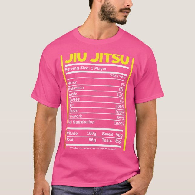 Camiseta Funny Jiu Jitsu Fala Engraçado Jiu Jitsu (Frente)