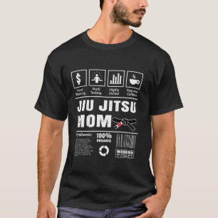 Camiseta Funny Jiu Jitsu Mãe BJJ Mãe Brasileira Jiujitsu Ma