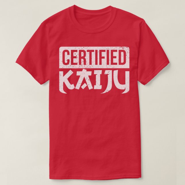 Camiseta Funny Kaiju Monstro Japonês Certified Kaiju Gift (Frente do Design)