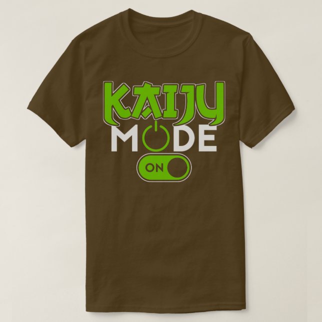 Camiseta Funny Kaiju Monstro Japonês Modo Kaiju No Presente (Frente do Design)