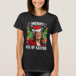 Camiseta Funny Kamala Harris Natal Santa Hat Feliz 4<br><div class="desc">Funny Kamala Harris Natal Santa Hat Feliz 4º Da Páscoa 1</div>