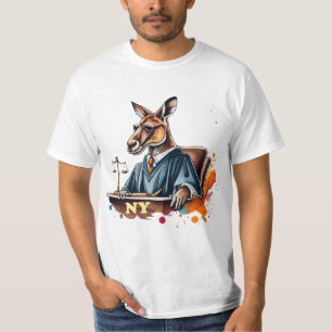 Camiseta Funny Kangaroo Juiz no Tribunal de Canguru
