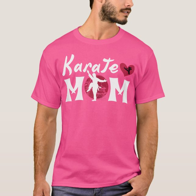 Camiseta Funny Karate Lover Mãe Para Mulheres E Meninas Kar (Frente)