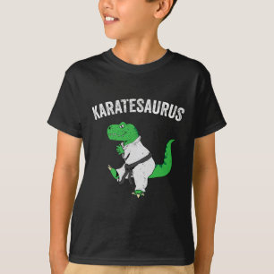 Camiseta Funny Karate T Rex Dinossaur Cute Dino Artes Marci