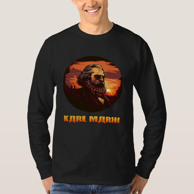 Camiseta Funny Karl Marx, Socialist, Communist (Frente)