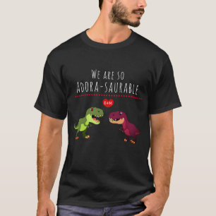 Camiseta Funny Kawaii Dinossauro Novo Casal Correspondente