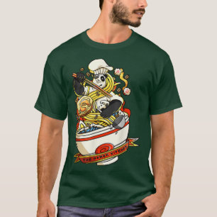 Camiseta Funny Kawaii Ramen Noodles Panda Chef Costume Japa