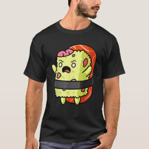Camiseta Funny Kawaii Sushi Zombie Halloween Foodie Nigiri