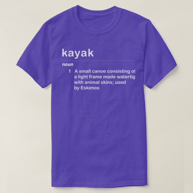 Camiseta Funny Kayak Definição 2 (Frente do Design)