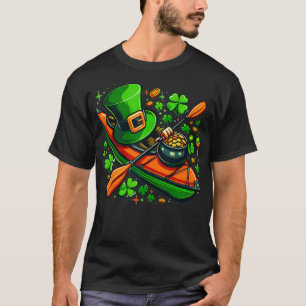 Camiseta Funny Kayak Dia de São Patrício Kayaking Kayaker M