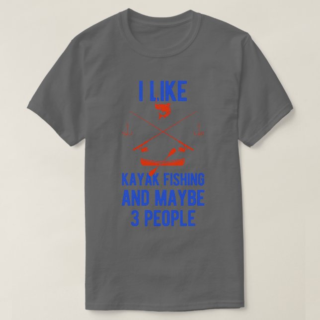 Camiseta Funny Kayak Pesca (Frente do Design)