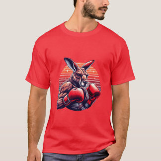Camiseta Funny Kickboing Or Boing Humor Sport Kangaroo retr