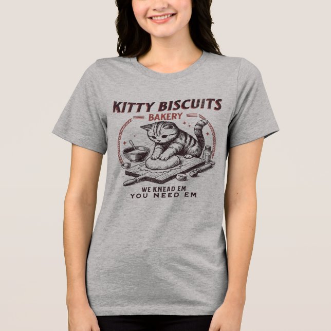 Camiseta Funny Kitty Biscuits Bakery Shirt (Frente)