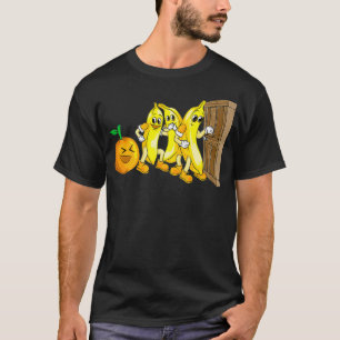 Camiseta Funny Knock 3 Bananas E Fruta Legal Laranja
