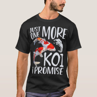 Camiseta Funny Koi Só Mais Um Koi Eu Prometo Karp Fish L