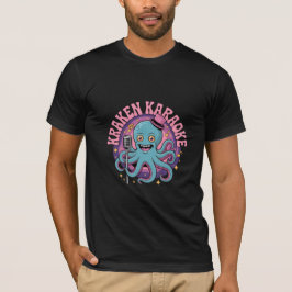 Camiseta Funny Kraken Karaoke Octopus