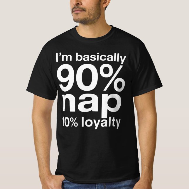 Camiseta Funny Lazy Dog Humor Sarcastic Design (Frente)