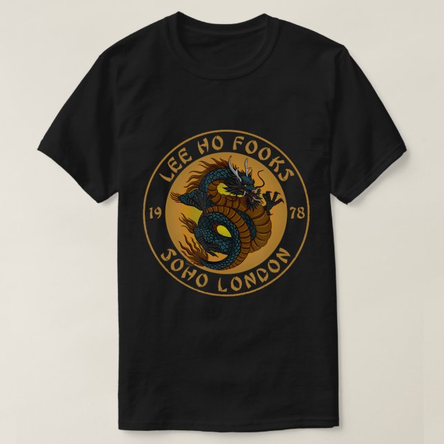 Camiseta Funny Lee Ho Fooks Restaurante Chinês design T-Shi (Frente do Design)